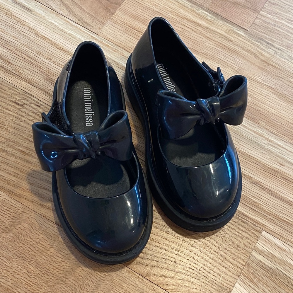 Mini Melissa Lola Big Bow Mary Jane shoes